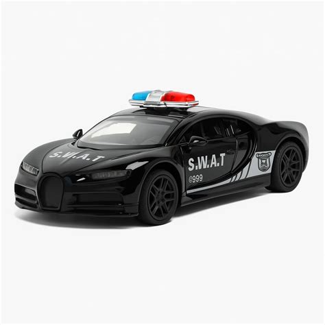 ESTOFA 1:43 Scale Police Buggati Diecast Toy Car – Pull Back Action ...