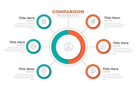 Premium Vector | Comparison chart infographic template