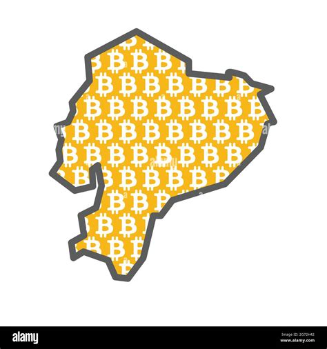 Ecuador country map with bitcoin crypto currency logo Stock Vector Image & Art - Alamy