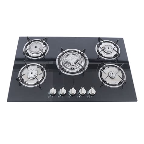 Buy 5 Burner 30 inch Built-In Stove Top LPG/NG Gas Cooktop w/ Flameout ...