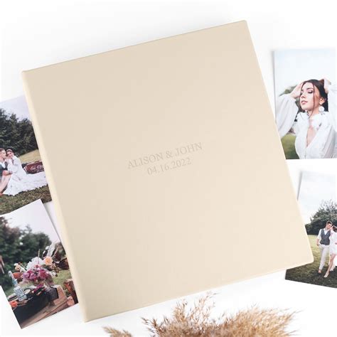 Buy Photo Album With Sleeves for 4x6 Photos, Embossed Eco Leather Slip ...