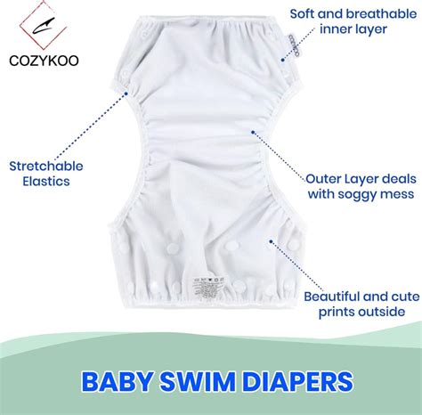 Buy CozyKoo Baby Swim Diaper (Pack 2) are Best for Baby Shower its ...