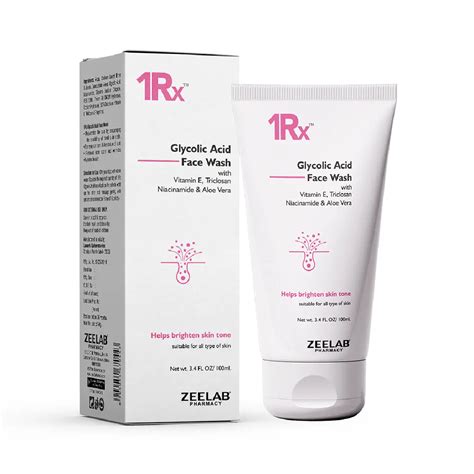 1RX Glycolic Acid Face Wash 100gm for Acne & Glow