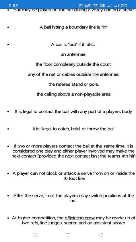 Basic Volleyball Rules Volleyball Rules And Tips
