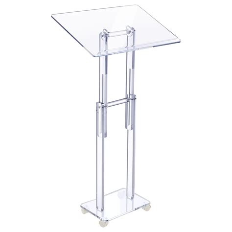 Buy Beeveer Acrylic Podium Stand Clear Lecterns Pulpits for Classroom ...