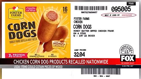 Chicken Corn Dog Recall: Foster Poultry Farms Withdraws 4 Million ...