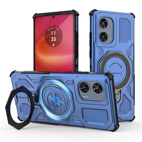 KARWAN Tough Shockproof Armor Back Case Cover Compatible with Moto Edge ...