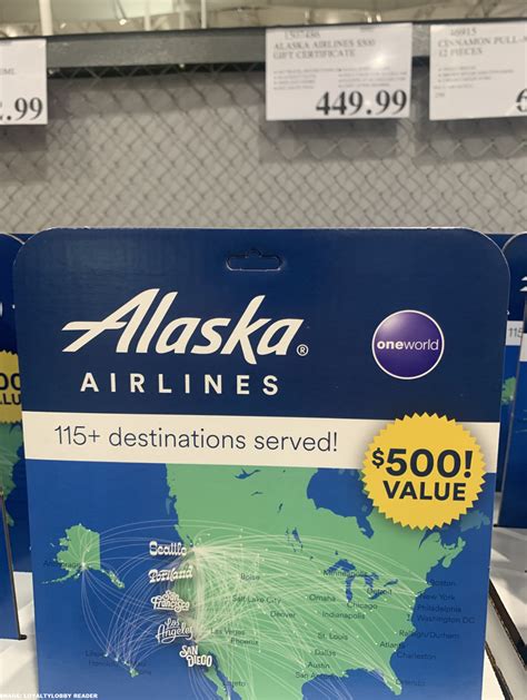 Alaska Airlines Gift Cards 10% Off At Costco - LoyaltyLobby