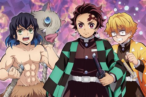 Demon slayer: kimetsu no yaiba inosuke hashibira tanjiro kamado och zenitsu agatsuma 2K ...