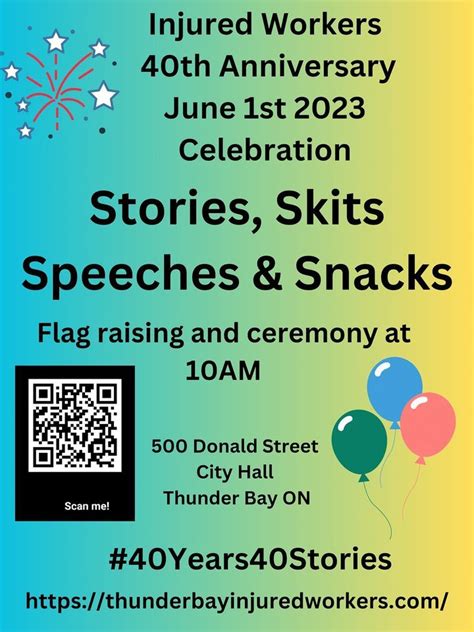 Injured Workers 40th Anniversary #40Years40Stories, City of Thunder Bay ...