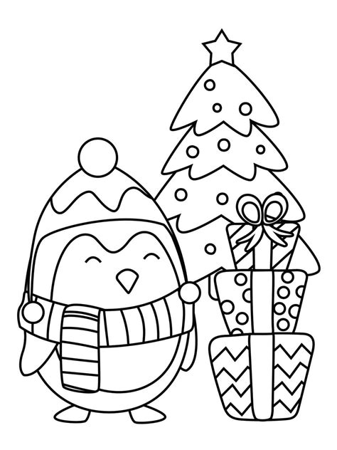 Cute Printable Christmas Coloring Pages