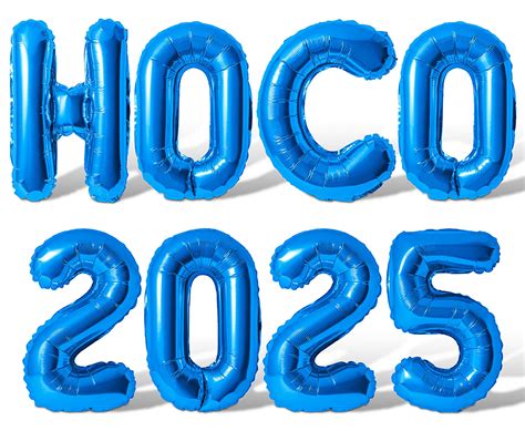 Letter Balloons - HOCO 2025 16" Inch Alphabet Letters Foil Mylar ...