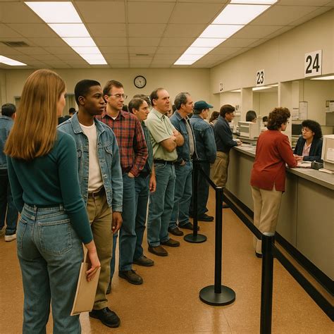 Some of us are old enough to remember DMV in the '90s. Long lines ...