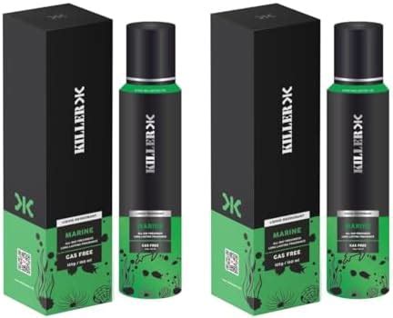 Buy KILLER Marine Liquid Deodorant 150ML Each (Pack of 2) Online at Low ...