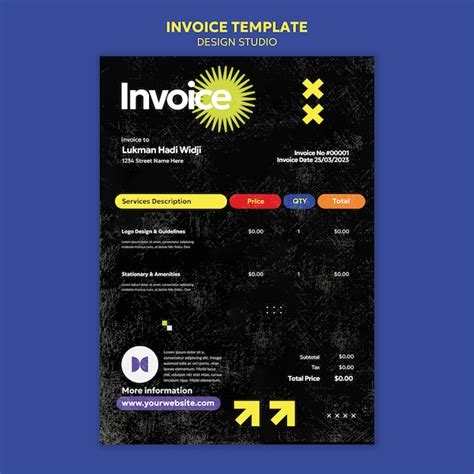 Design studio template design | Free PSD