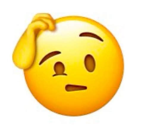 confused scratching head emoji | Das emoji, Smiley emoji, Lustige emoticons