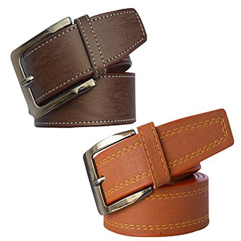 Buy Veteran Men's Brown and Tan Formal And Casual Synthetic Leather ...