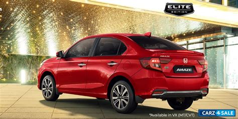 Honda Amaze Elite Edition Petrol MT price, specs, mileage, colours ...