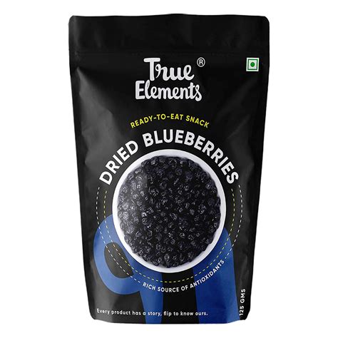 Buy True Elements Dried Blueberries, 125 gm | 19 Minutes Delivery ...