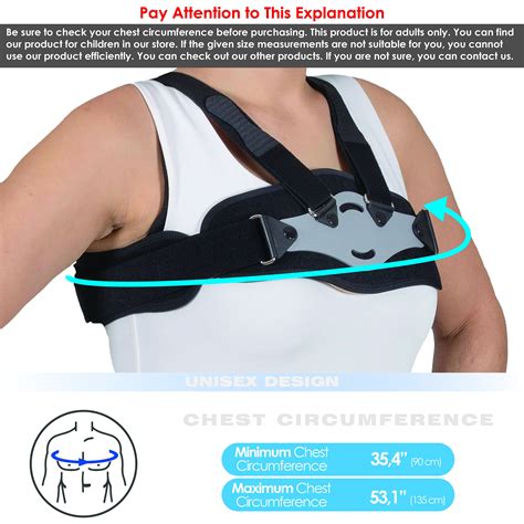 Pectus Carinatum Brace With Adjustable Straps Pigeon Chest Corset Adult ...