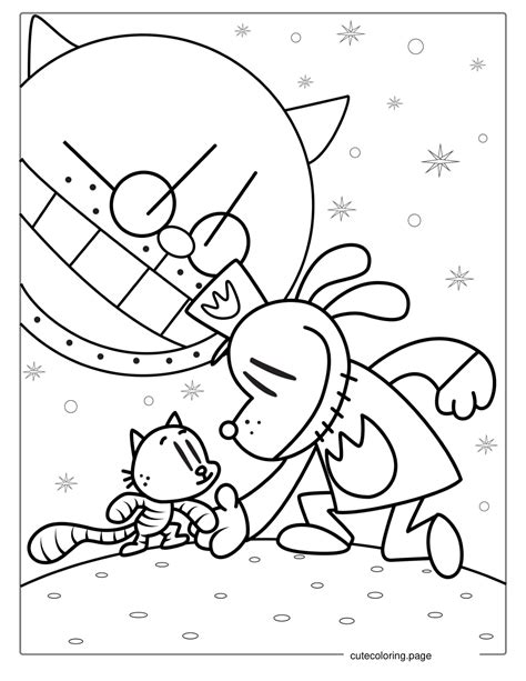 Dog Man Coloring Pages