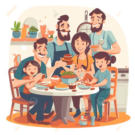 Clipart De Tiempo En Familia Ilustraciones De Pasar Tiempo En Familia
