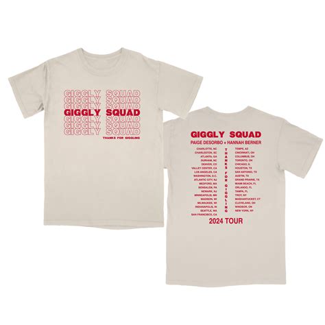 Thank You For Giggling T-shirt (2024 Version) - Giggly – Giggly Squad