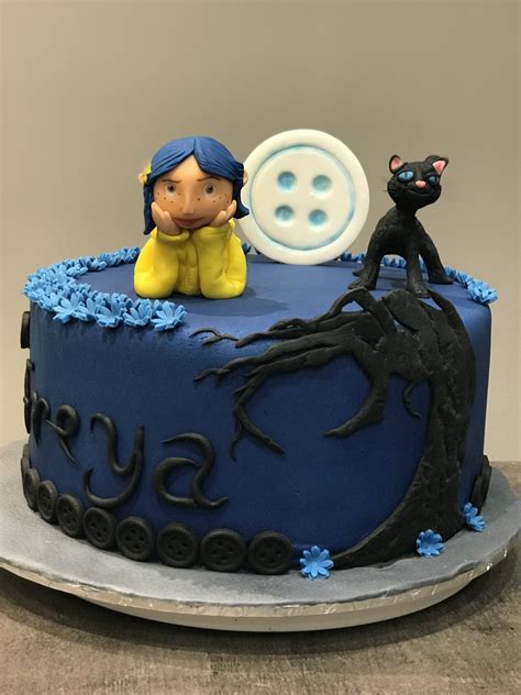 Coraline Birthday Cake - Cake Ideas Aesthetic