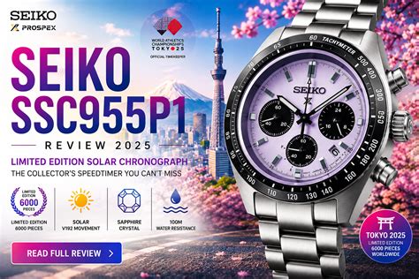 Seiko SSC955P1 Review 2025 | Limited Solar Chronograph – Sai Creations ...