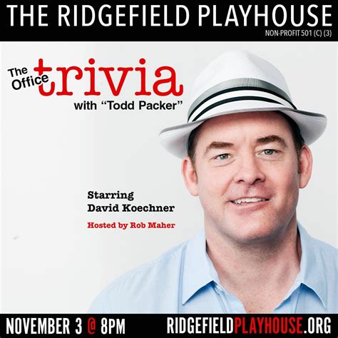 David Koechner - The Office Trivia with Todd Packer, Denver Improv ...