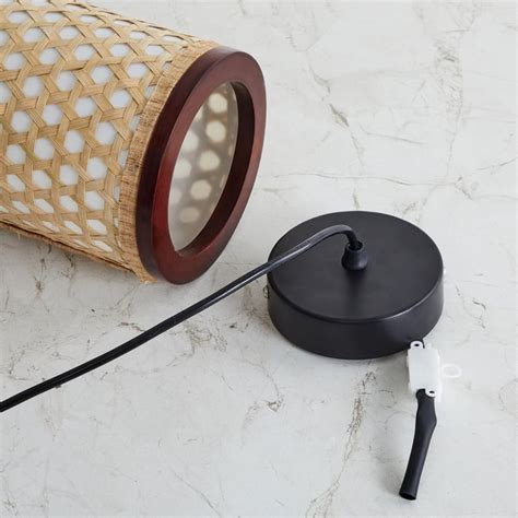 Buy Splendid Brown Textured Cane Ceiling Lamp from Home Centre at just ...