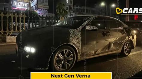 2023 Hyundai Verna spotted testing - Overdrive
