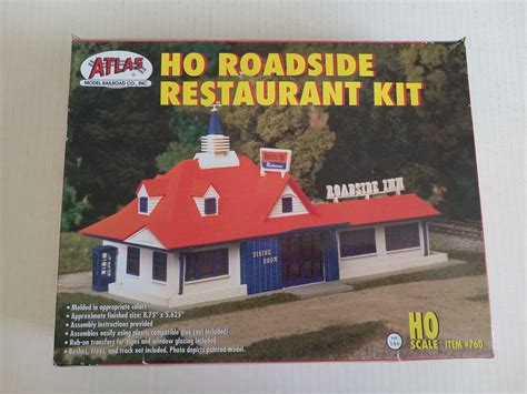 Atlas HO Roadside Restaurant Model Kit Ho-Jos Railroad Train Building ...