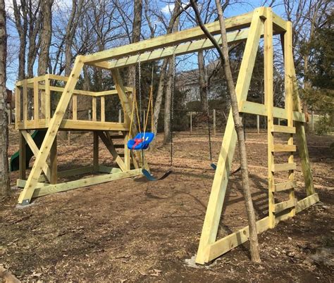 diy 4x4 swing set