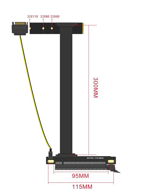 GLOTRENDS 300mm M.2 Key M to PCIe 4.0 X16 Riser India | Ubuy
