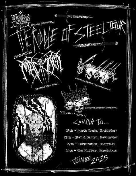 The Riddle of Steel Tour featuring The Machinist, Lavinia Whateley ...