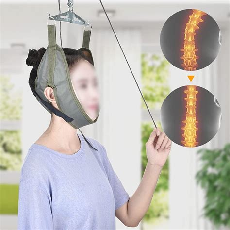 Buy ZBJH Cervical Traction Belt Neck Stretch Fixing Straps Vertebrae ...