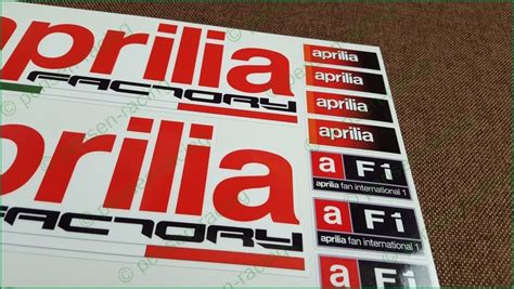 aprilia Factory Racing Motorcycle Laminated Decals | Ubuy India