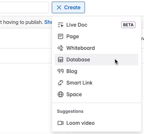 Confluence CreateDatabase 的图像结果