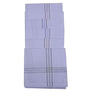 Kuber Industries Cotton 6 Pieces Men's Handkerchief Set - White ...