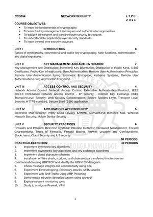 Cryptography and Network Security - CS8792 - Studocu