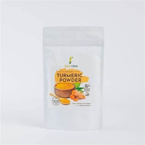 Forest Ffresh Organic Turmeric Powder (Haldi Powder), Indian Turmeric ...