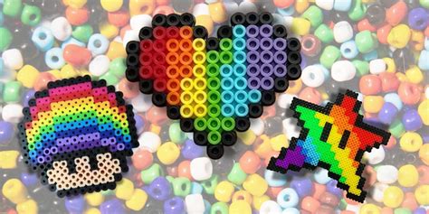Highland Park Library - Rainbow Perler beads craft (For teens and ...