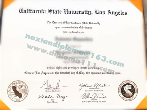 体验美国CSULA文凭定制活动，加州州立大学洛杉矶分校学位证样式