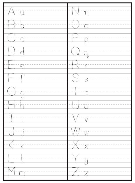 Printable Alphabet Handwriting Worksheets for Kids | ABC Writing ...