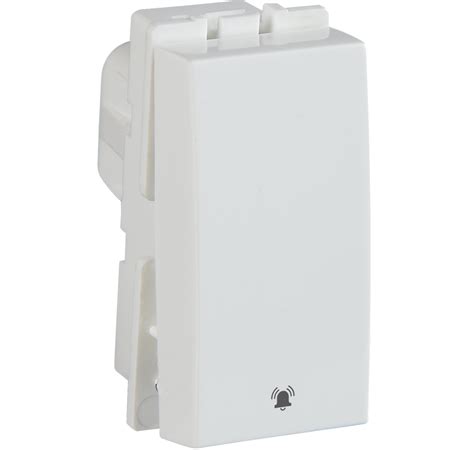 Crabtree's SIGNIA 10 A Bell push switch (Anti-Viral) (White) - Modular ...