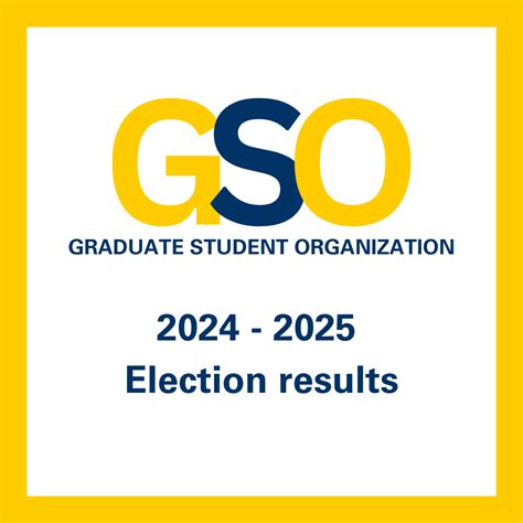 Graduate Student Organization (GSO) election results for 2024-2025 ...
