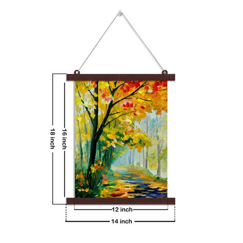 Paintings Hangings Canvas Scroll Poster for Home Decor Autumn Floral T ...