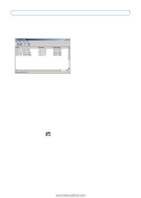 AXIS IP Utility - Une seule serveur/petite installation, Détection ...