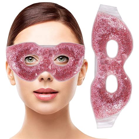 Zureni Cooling Gel Eye Mask Reusable Undereye Cool Ice Pack for Dark ...